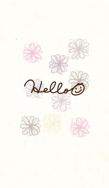 [LINE着せ替え] 大人水彩お花2-スマイル25-の画像1