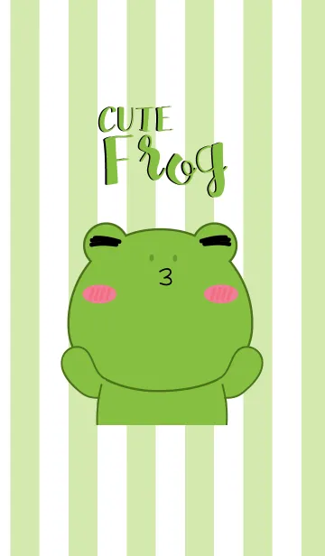 [LINE着せ替え] Cute Frog Icon Theme (jp)の画像1