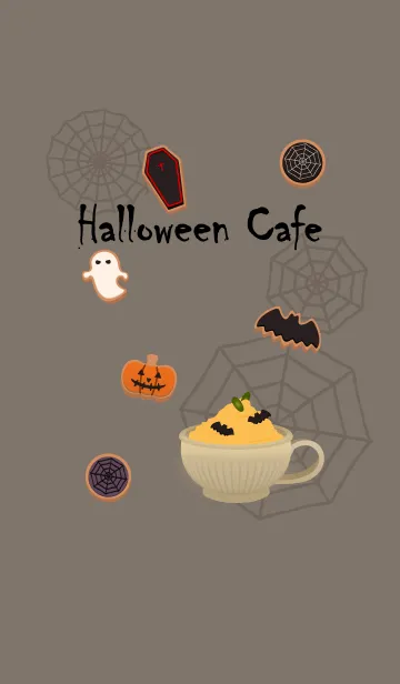 [LINE着せ替え] ハロウィンカフェ + アイスグリーンの画像1