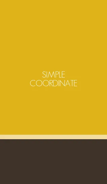 [LINE着せ替え] シンプルコーデ*マスタードの画像1