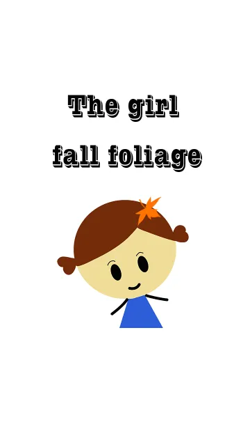 [LINE着せ替え] The girl fall foliageの画像1