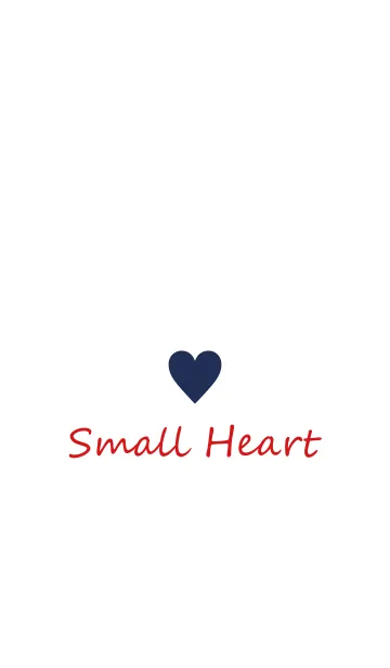 [LINE着せ替え] Small Heart *Navy+Red*の画像1