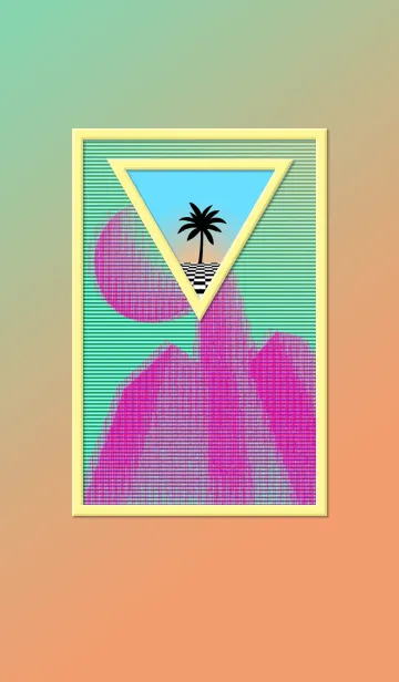 [LINE着せ替え] VaporWave 無機質なユートピアの画像1