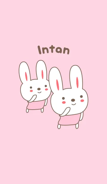 [LINE着せ替え] Cute rabbit theme name, Intanの画像1