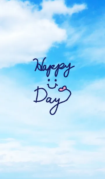 [LINE着せ替え] 空がキレイ-スマイル19-の画像1