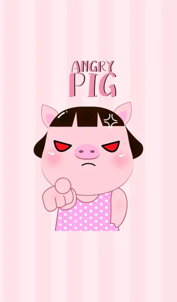 Angry Pookpik Pig Icon Theme (jp)の着せ替えメイン画像