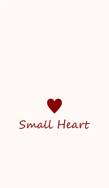 [LINE着せ替え] Small Heart *DarkRed*の画像1