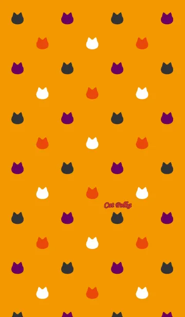 [LINE着せ替え] Cat Polka[Halloween B]の画像1