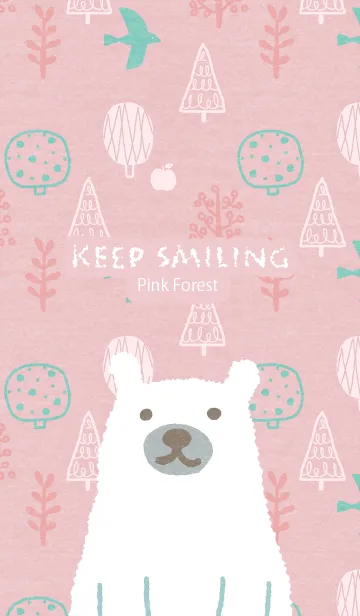 [LINE着せ替え] Keep Smiling Pink Forestの画像1