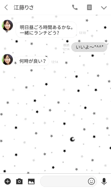 [LINE着せ替え] Little star ＆ moon.の画像3