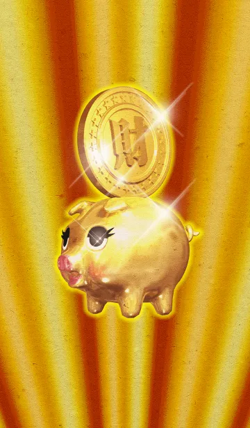 [LINE着せ替え] GOLDEN PIG'S PIGGY BANK 4の画像1