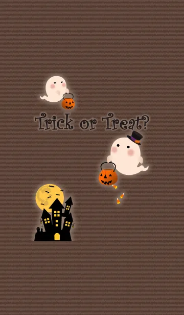 [LINE着せ替え] おばけのハロウィン + テラコッタの画像1