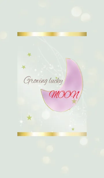 [LINE着せ替え] 青緑 / 女性運をUPする水彩の月の画像1