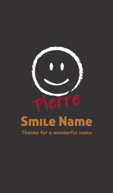 [LINE着せ替え] Smile Name Pierreの画像1