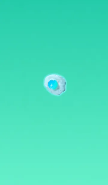 [LINE着せ替え] シンプル目玉焼きライトブルーの画像1