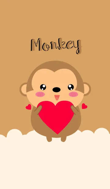 [LINE着せ替え] Monkey In love Theme (jp)の画像1