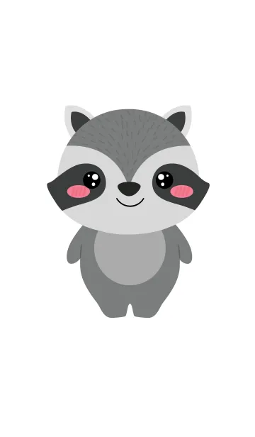 [LINE着せ替え] Face RaccoonTheme (jp)の画像1
