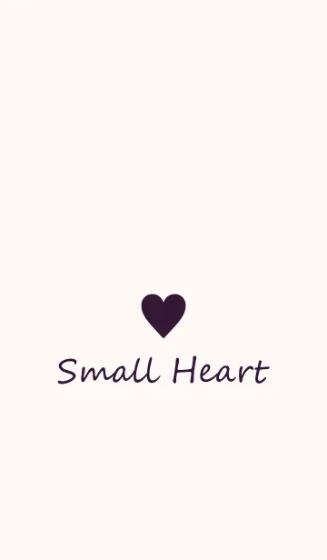 [LINE着せ替え] Small Heart *Eggplant*の画像1