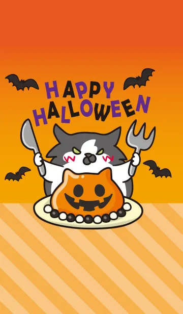[LINE着せ替え] はらぺこ猫のハロウィン＠Halloweenの画像1