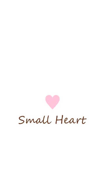 [LINE着せ替え] Small Heart *PINK+BROWN*の画像1