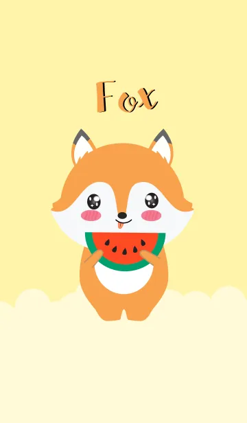 [LINE着せ替え] Simple Cute Fox (jp)の画像1