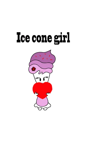 [LINE着せ替え] ice cone girlの画像1