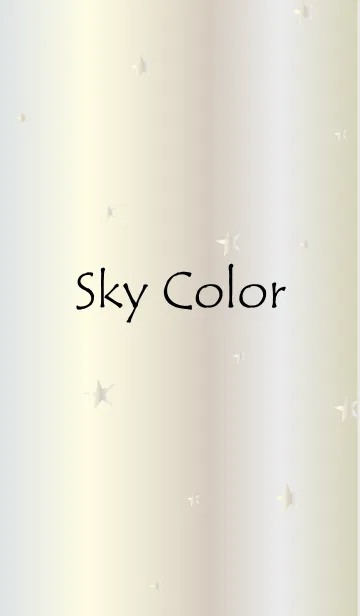 [LINE着せ替え] Sky Color -WHITEGOLD-の画像1