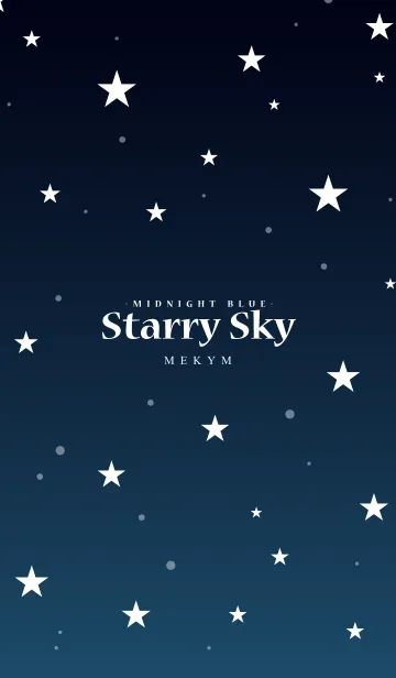 [LINE着せ替え] - Starry Sky Midnight Blue -の画像1