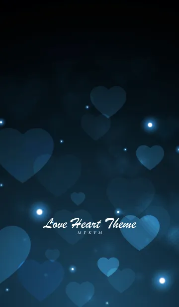 [LINE着せ替え] Love Heart Theme -MIDNIGHT BLUE-の画像1