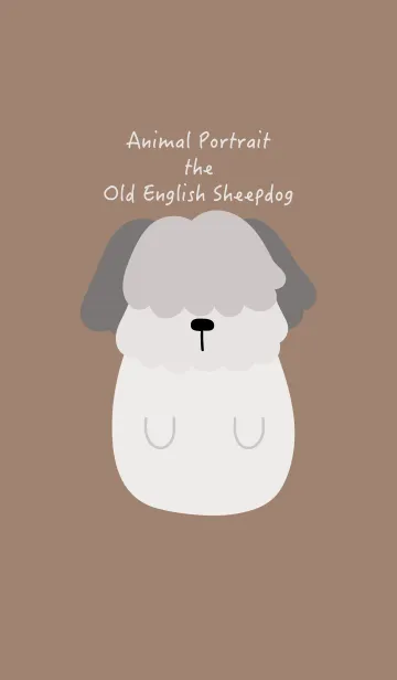 [LINE着せ替え] Animal Portrait - Old English Sheepdogの画像1