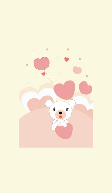 [LINE着せ替え] Cute bear theme v.20 (JP)の画像1