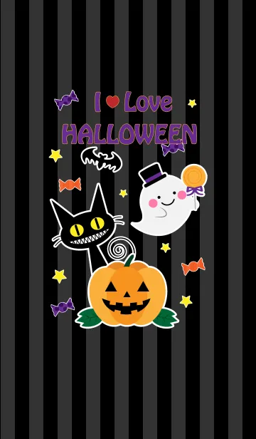 [LINE着せ替え] i love halloweenの画像1