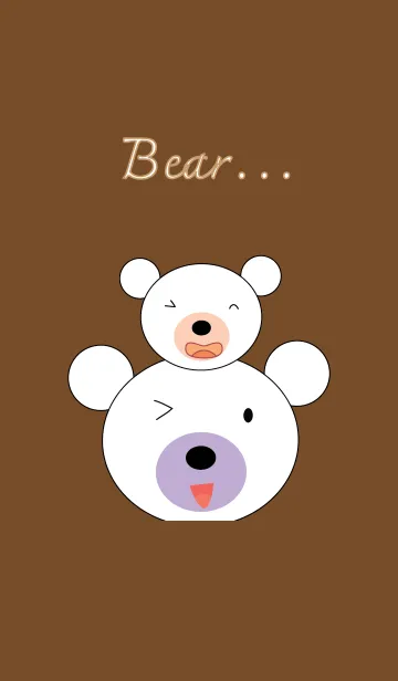 [LINE着せ替え] Cute bear theme v.19 (JP)の画像1