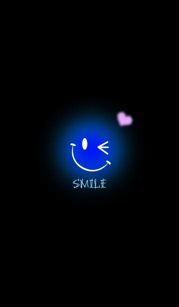 [LINE着せ替え] Smile NEON Blueの画像1