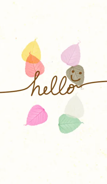 [LINE着せ替え] 葉っぱ-スマイル5-の画像1