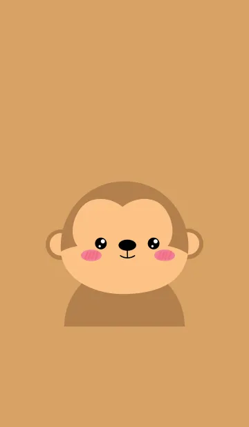 [LINE着せ替え] Simple Monkey Theme Ver.2 (jp)の画像1