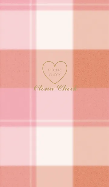 [LINE着せ替え] Otona Check Palette pinkの画像1