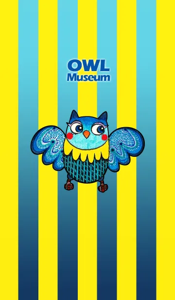 [LINE着せ替え] フクロウ 博物館 119 - Cerulean Blue Owlの画像1