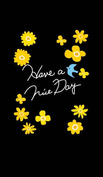 [LINE着せ替え] 北欧風お花5-スマイル22-の画像1