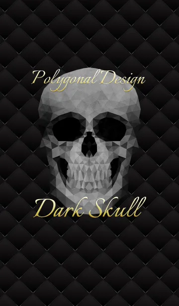 [LINE着せ替え] DARK SKULL Polygonal Designの画像1