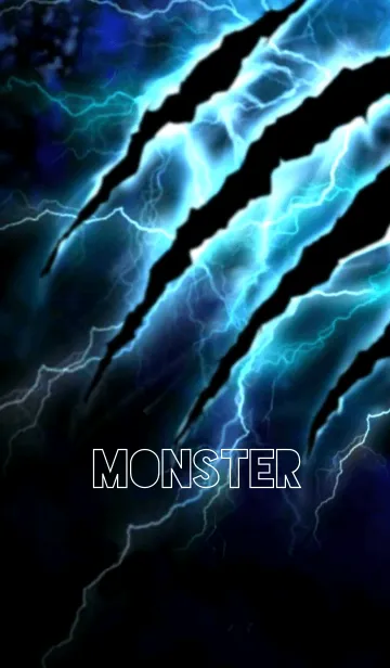 [LINE着せ替え] Blue Thunder Monster Ver.2の画像1