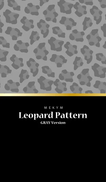 [LINE着せ替え] Leopard Pattern -GRAY Version 2-の画像1
