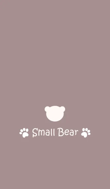 [LINE着せ替え] Small Bear *SMOKYBROWN*の画像1