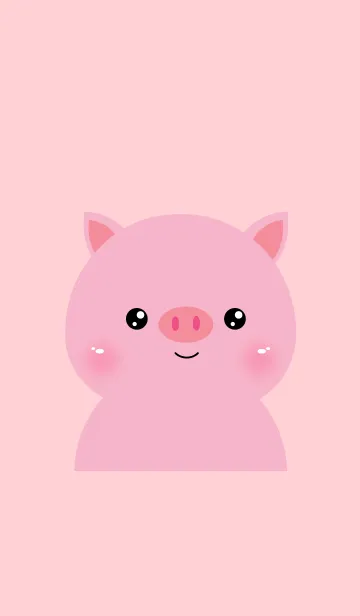 [LINE着せ替え] Simple Pig Theme Ver.2 (jp)の画像1