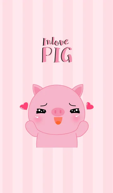 [LINE着せ替え] In love Pig Icon Theme (jp)の画像1