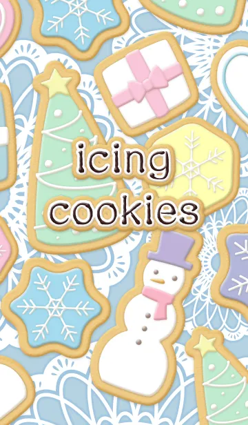 [LINE着せ替え] クリスマスアイシングクッキーの画像1