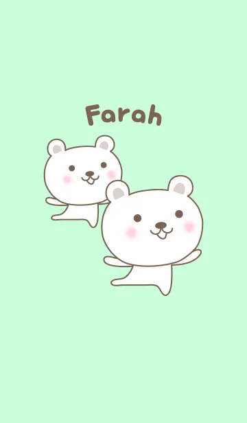 [LINE着せ替え] Cute bear theme for Farahの画像1