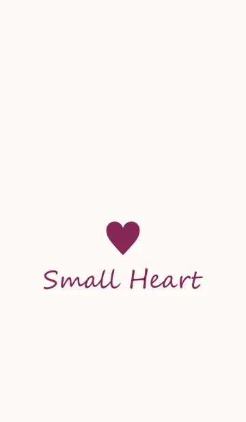 [LINE着せ替え] Small Heart *DarkRaspberry*の画像1