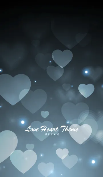 [LINE着せ替え] Love Heart Theme -LADY BLUE-の画像1