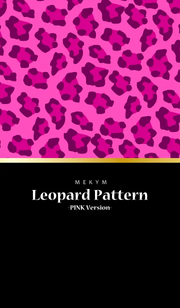 [LINE着せ替え] Leopard Pattern -PINK Version 2-の画像1